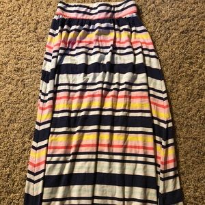 Long Stripped Multi Colored Skirt
